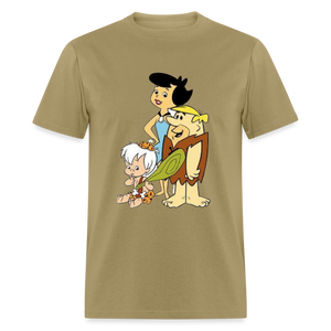 Unisex  Animated Print T Shirt - khaki