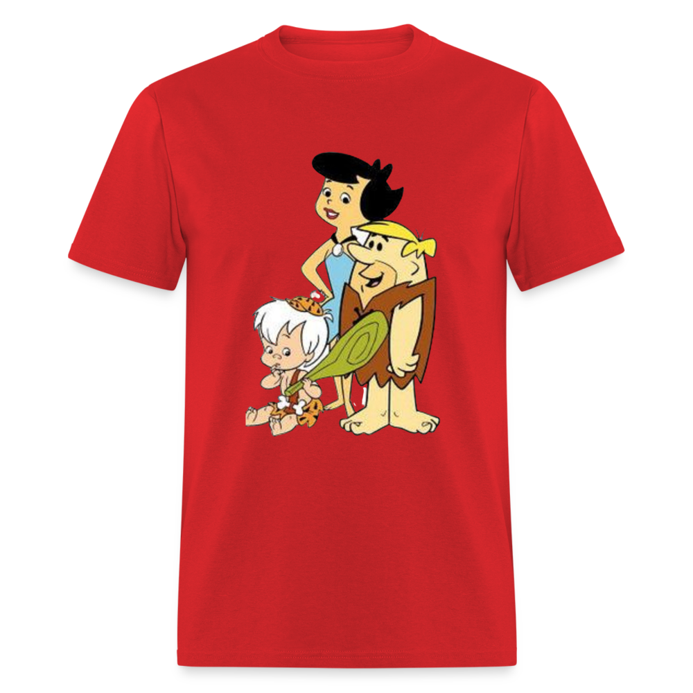 Unisex  Animated Print T Shirt - red