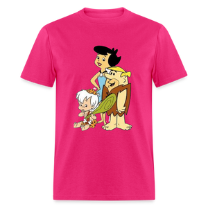 Unisex  Animated Print T Shirt - fuchsia