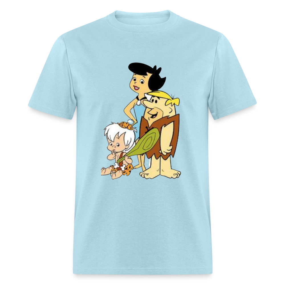 Unisex  Animated Print T Shirt - powder blue