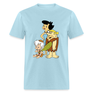 Unisex  Animated Print T Shirt - powder blue