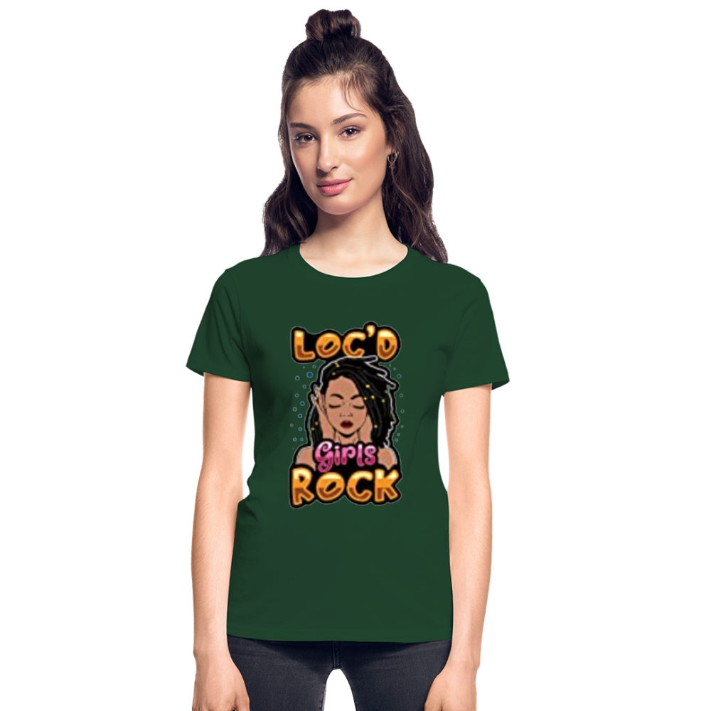 Women's Gildan Ultra Cotton Ladies T Shirt - forest green