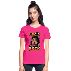 Women's Gildan Ultra Cotton Ladies T Shirt - fuchsia