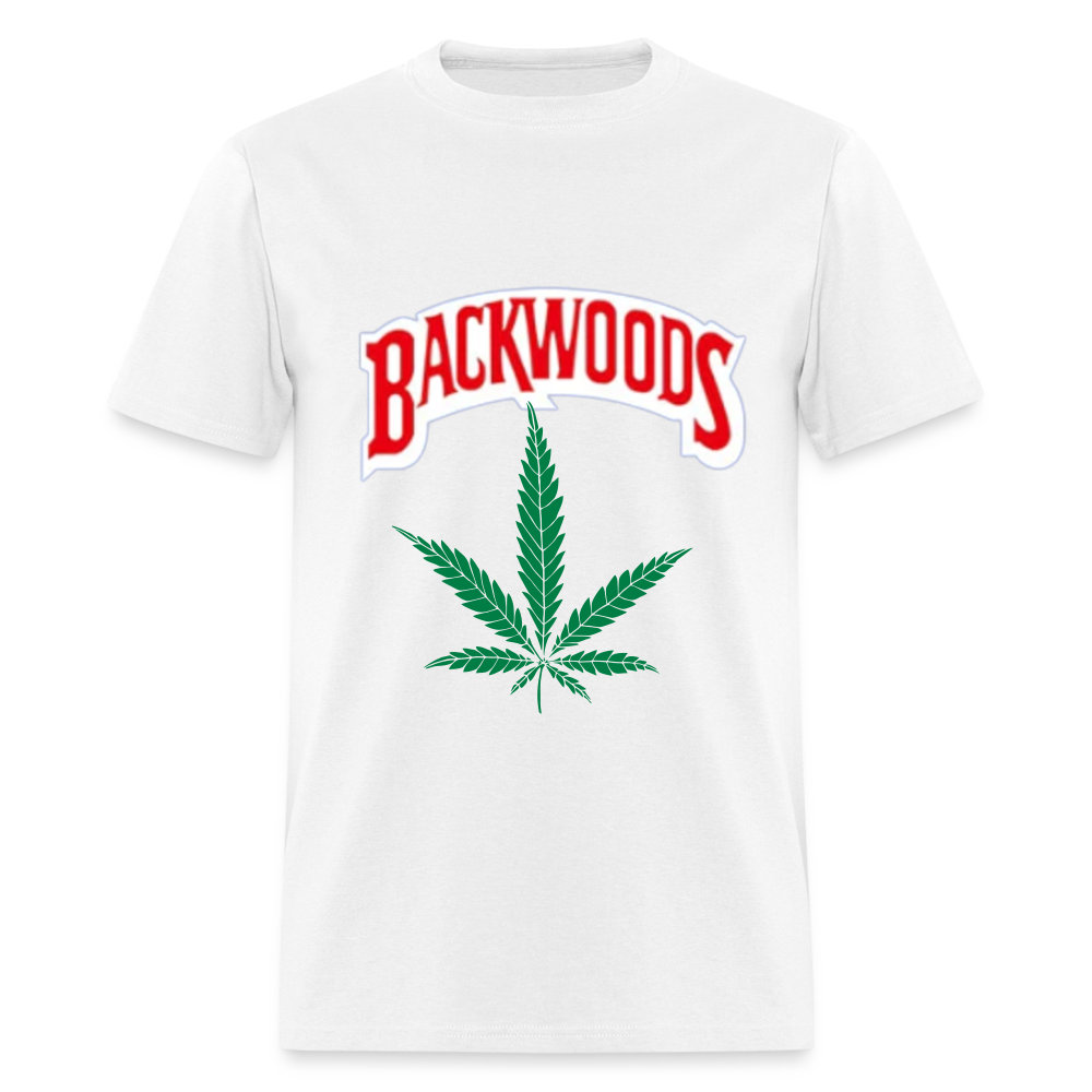 Unisex Classic Fruit of the Loom Backwoods T Shirt - white