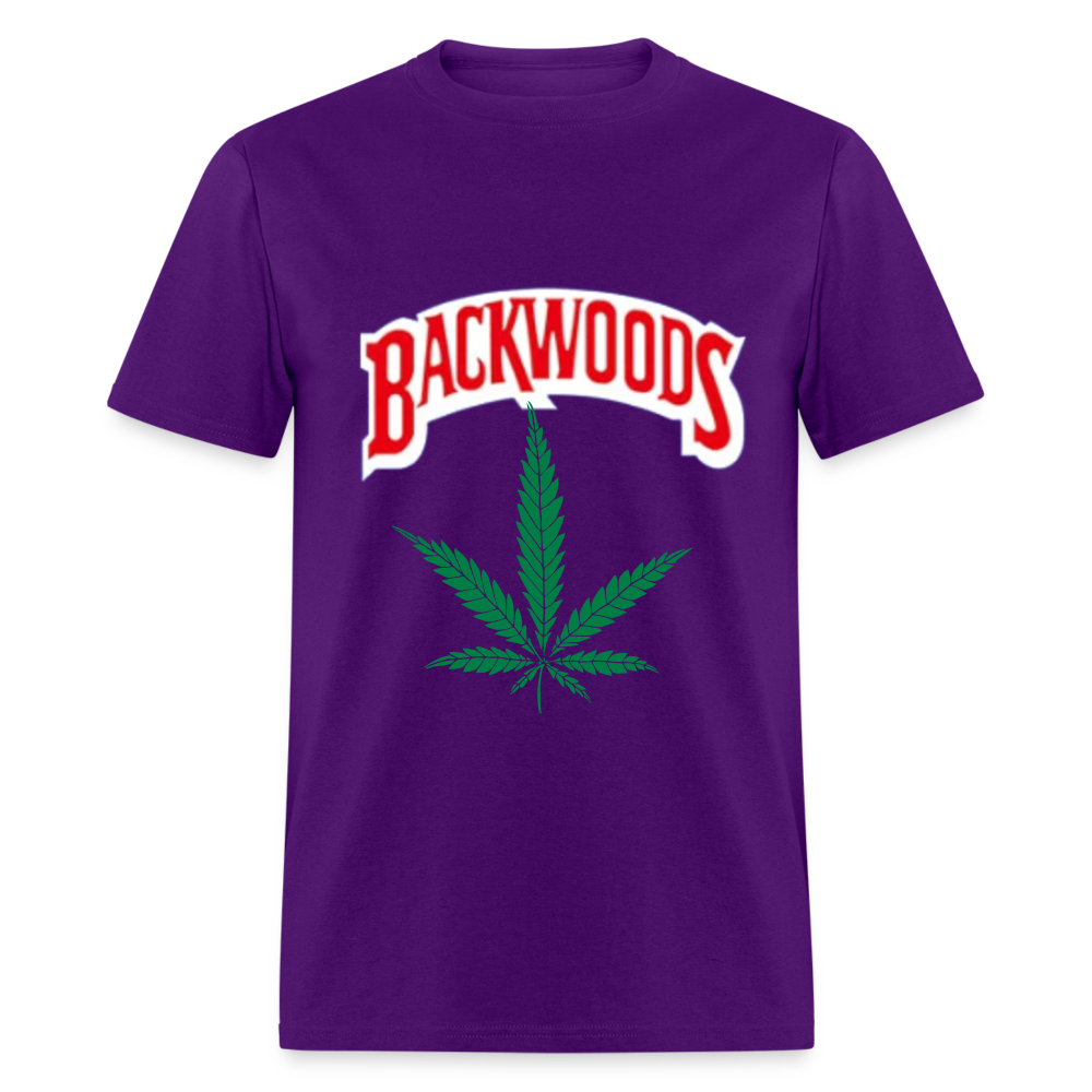 Unisex Classic Fruit of the Loom Backwoods T Shirt - purple