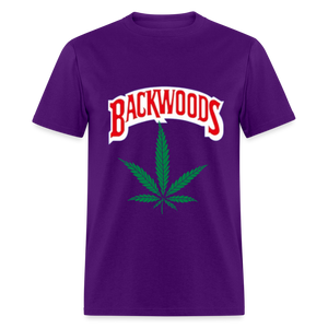 Unisex Classic Fruit of the Loom Backwoods T Shirt - purple