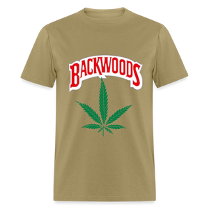 Unisex Classic Fruit of the Loom Backwoods T Shirt - khaki