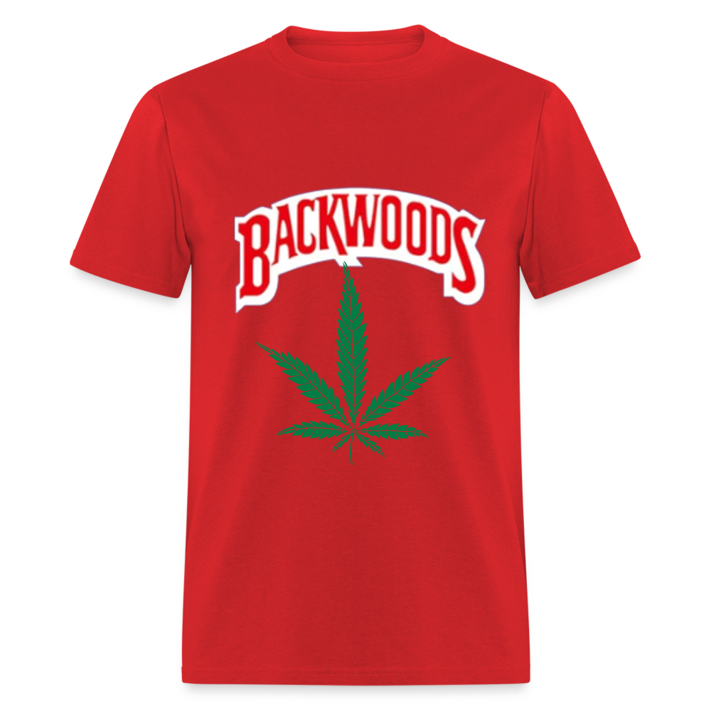 Unisex Classic Fruit of the Loom Backwoods T Shirt - red