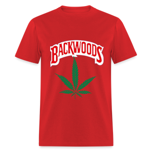 Unisex Classic Fruit of the Loom Backwoods T Shirt - red