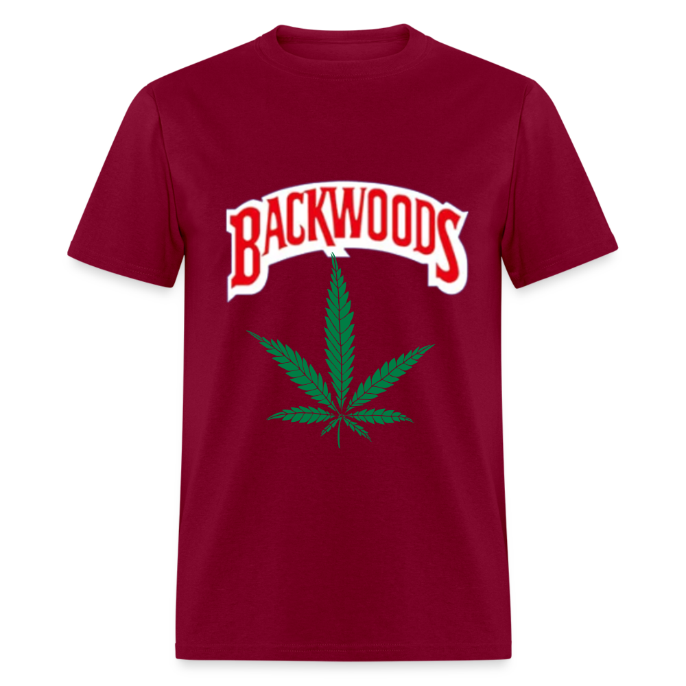 Unisex Classic Fruit of the Loom Backwoods T Shirt - burgundy