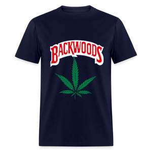 Unisex Classic Fruit of the Loom Backwoods T Shirt - navy