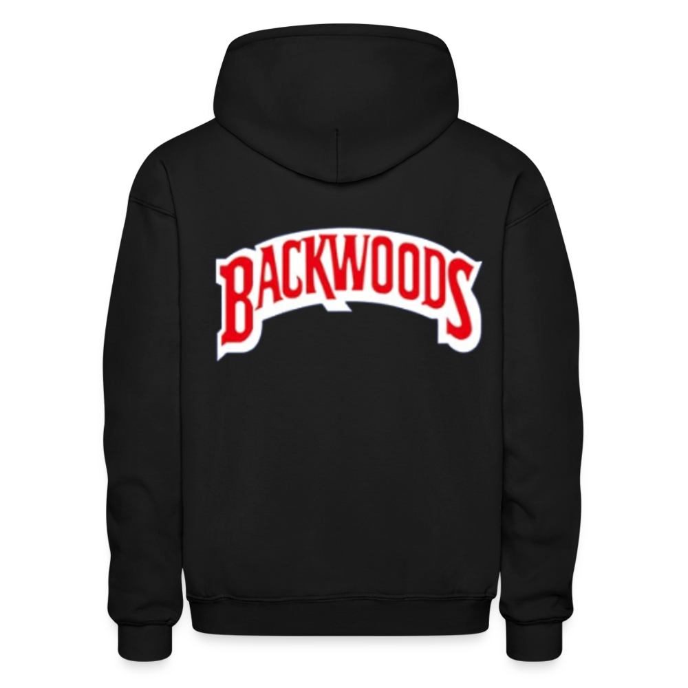 Unisex Heavy Blend Adult Backwoods Print Hoodie - black