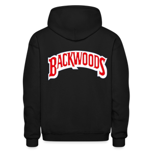 Unisex Heavy Blend Adult Backwoods Print Hoodie - black