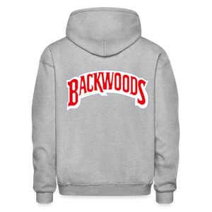 Unisex Heavy Blend Adult Backwoods Print Hoodie - heather gray