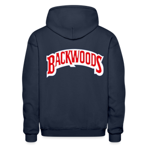 Unisex Heavy Blend Adult Backwoods Print Hoodie - navy