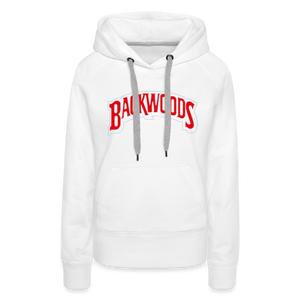 Women’s Premium Backwoods Print Hoodie - white