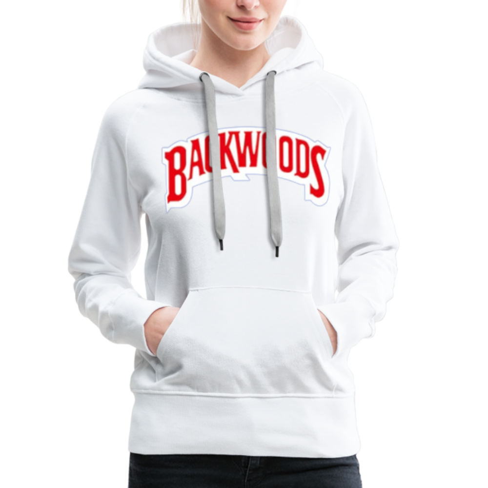 Women’s Premium Backwoods Print Hoodie - white