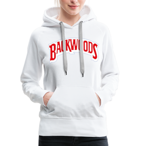 Women’s Premium Backwoods Print Hoodie - white