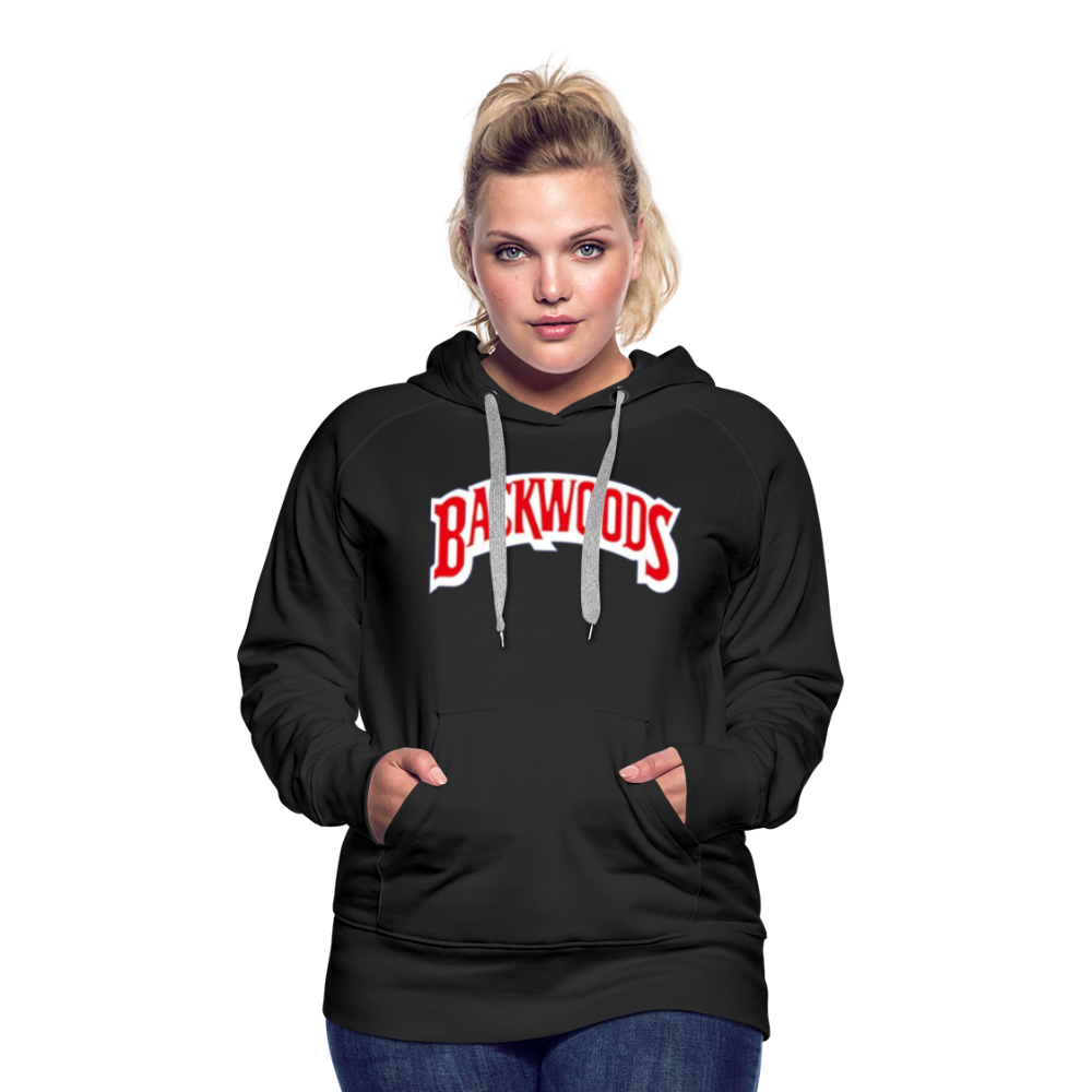 Women’s Premium Backwoods Print Hoodie - black