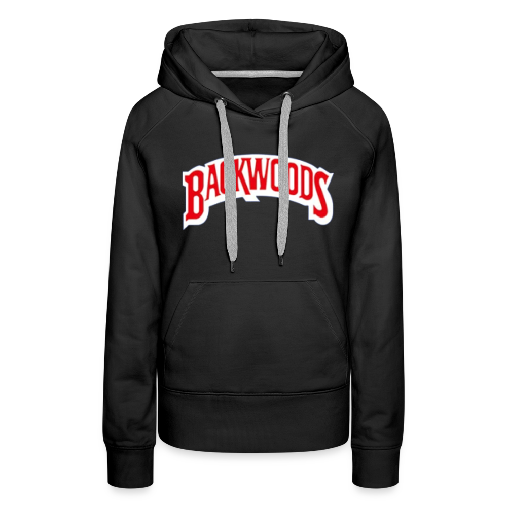 Women’s Premium Backwoods Print Hoodie - black