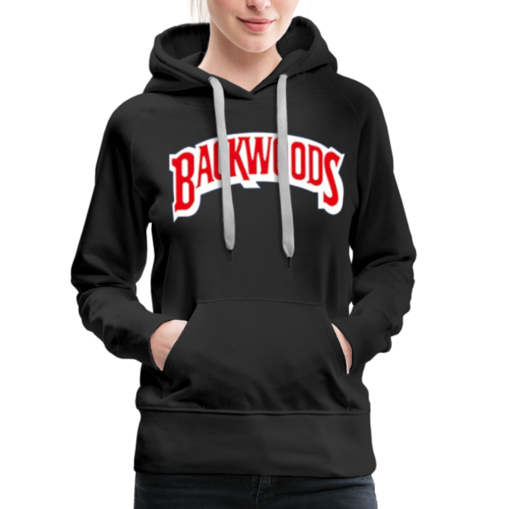 Women’s Premium Backwoods Print Hoodie - black