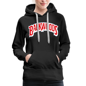 Women’s Premium Backwoods Print Hoodie - black