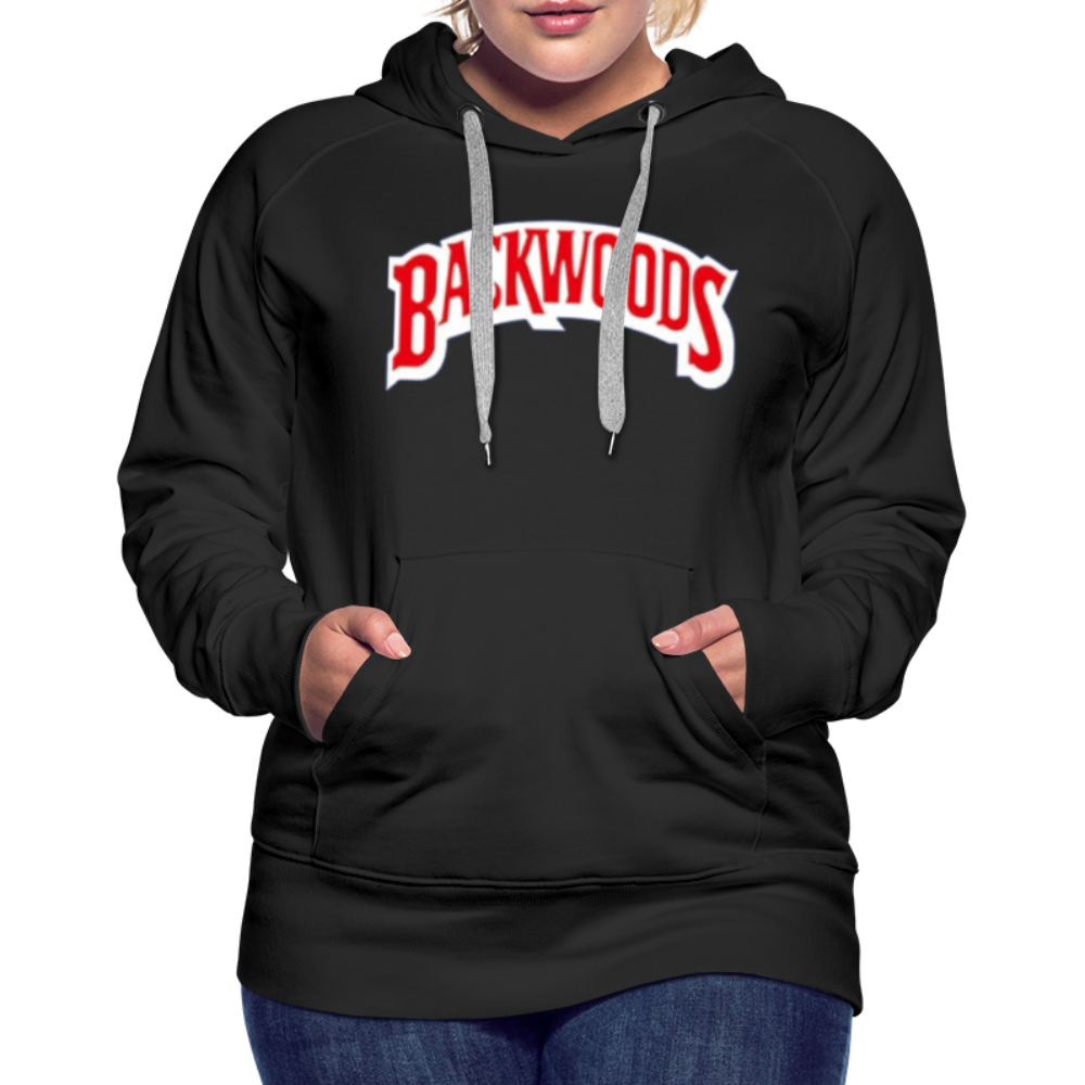 Women’s Premium Backwoods Print Hoodie - black