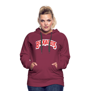 Women’s Premium Backwoods Print Hoodie - burgundy