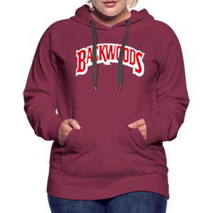 Women’s Premium Backwoods Print Hoodie - burgundy