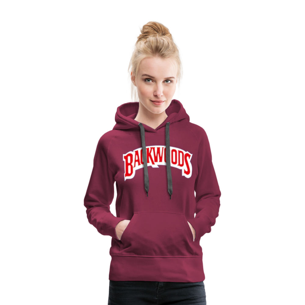 Women’s Premium Backwoods Print Hoodie - burgundy