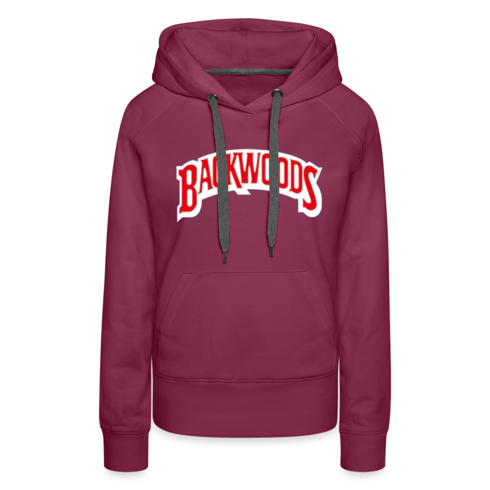 Women’s Premium Backwoods Print Hoodie - burgundy