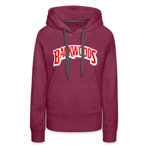 Women’s Premium Backwoods Print Hoodie - burgundy