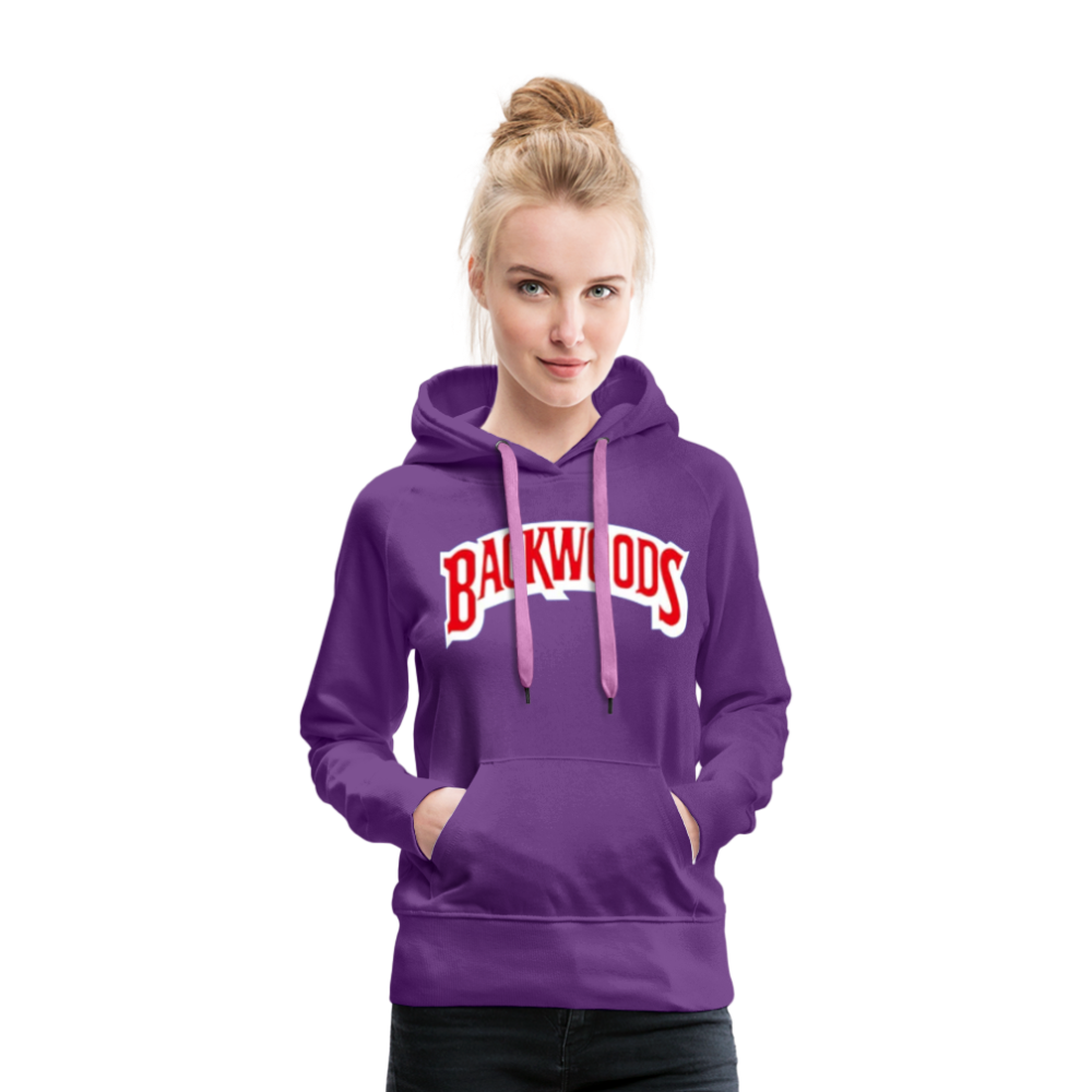 Women’s Premium Backwoods Print Hoodie - purple