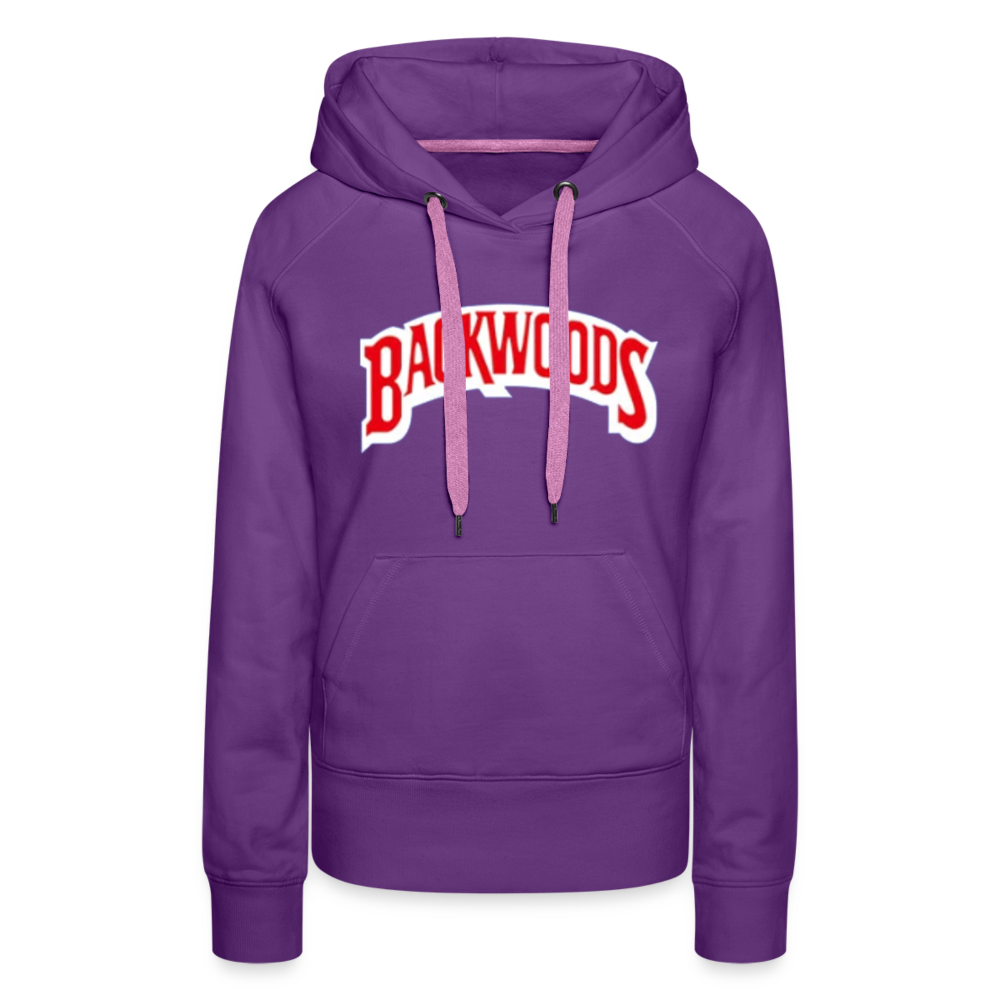 Women’s Premium Backwoods Print Hoodie - purple