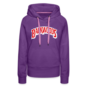 Women’s Premium Backwoods Print Hoodie - purple