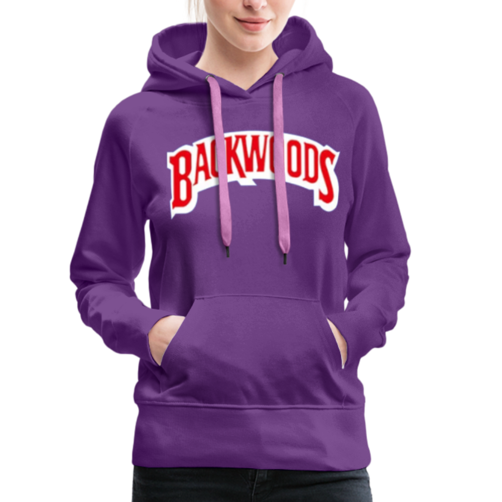 Women’s Premium Backwoods Print Hoodie - purple