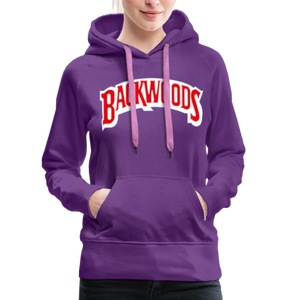 Women’s Premium Backwoods Print Hoodie - purple