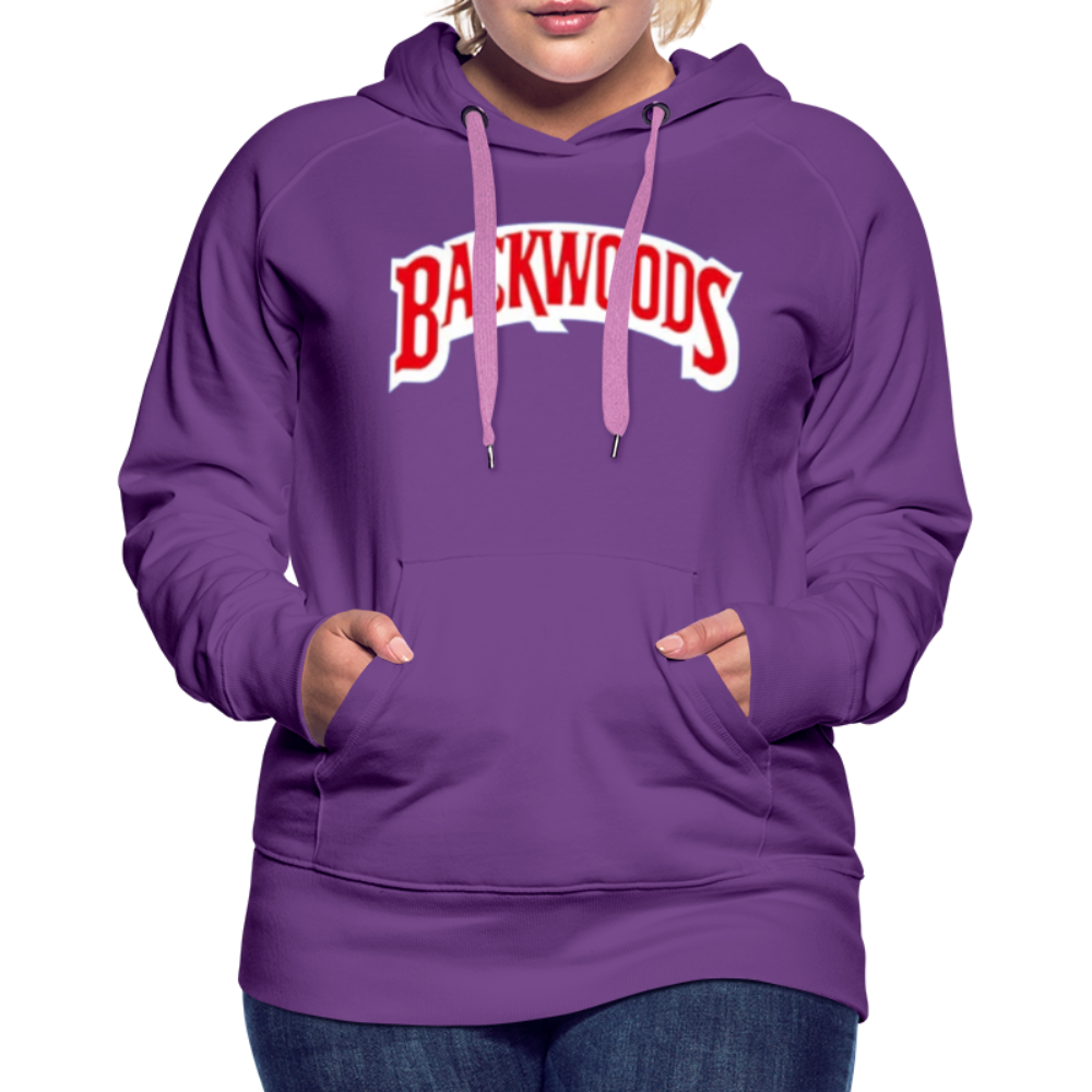 Women’s Premium Backwoods Print Hoodie - purple