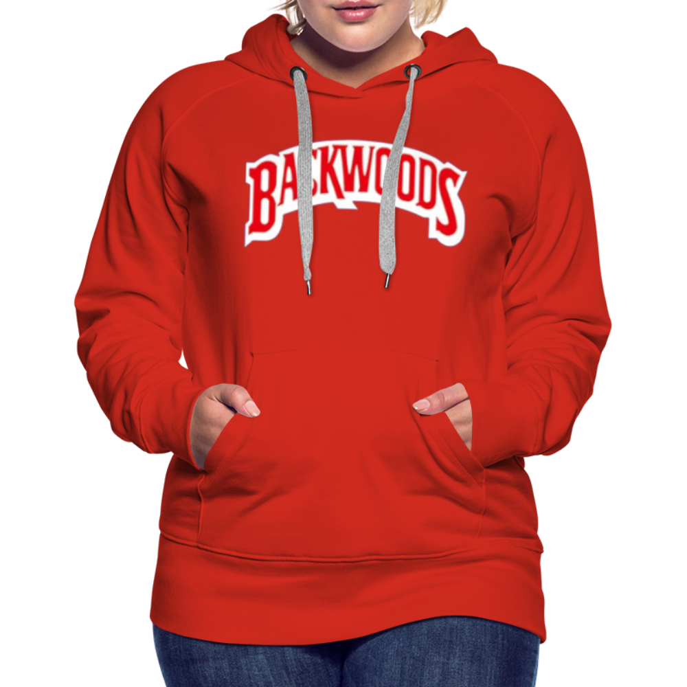 Women’s Premium Backwoods Print Hoodie - red