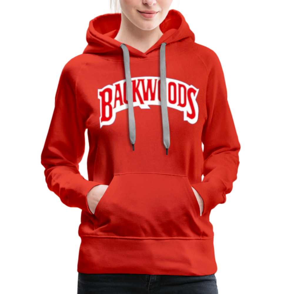 Women’s Premium Backwoods Print Hoodie - red