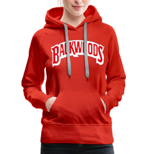 Women’s Premium Backwoods Print Hoodie - red