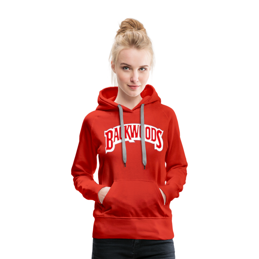 Women’s Premium Backwoods Print Hoodie - red