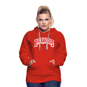 Women’s Premium Backwoods Print Hoodie - red