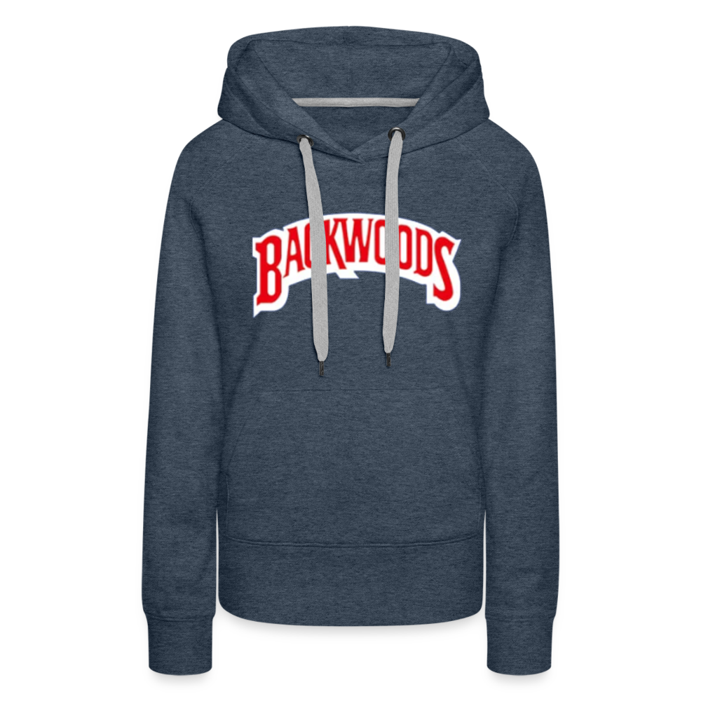 Women’s Premium Backwoods Print Hoodie - heather denim