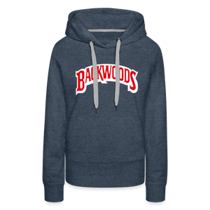 Women’s Premium Backwoods Print Hoodie - heather denim