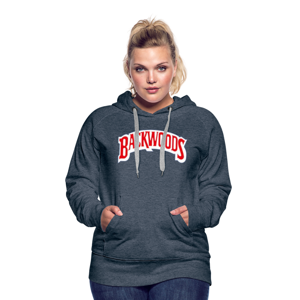 Women’s Premium Backwoods Print Hoodie - heather denim