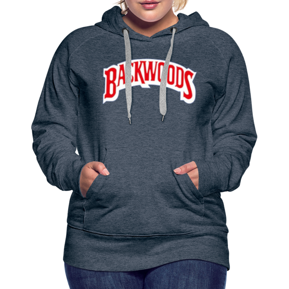 Women’s Premium Backwoods Print Hoodie - heather denim