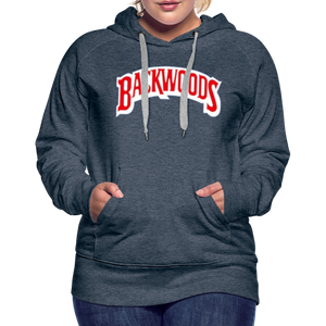 Women’s Premium Backwoods Print Hoodie - heather denim