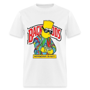 Unisex Classic Fruit of the Loom Backwoods Bart Print T Shirt - white