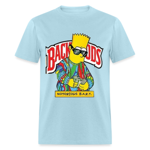 Unisex Classic Fruit of the Loom Backwoods Bart Print T Shirt - powder blue